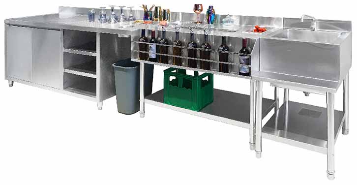 Bar bartender combination cabinet 1