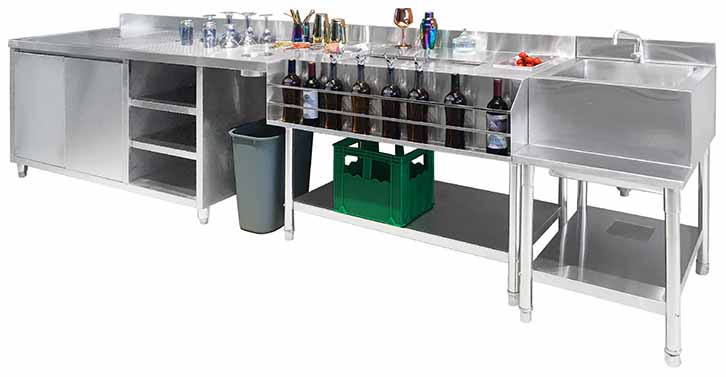 Bar bartender combination cabinet 1