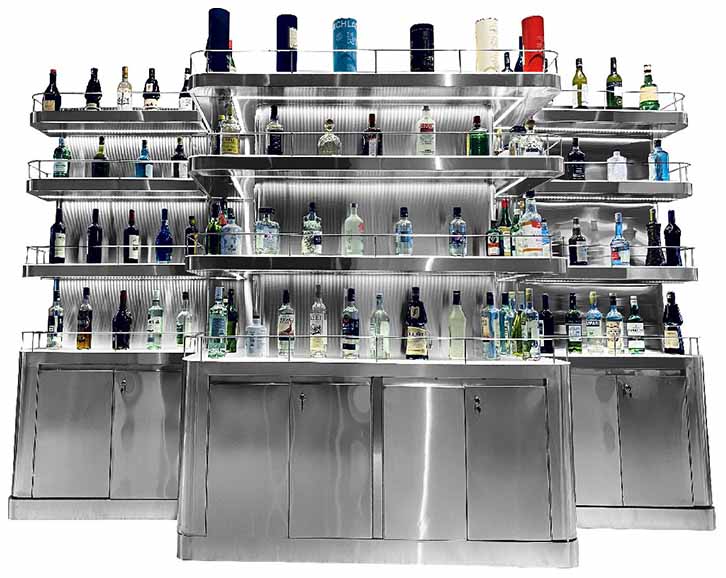 Stainless steel wine cabinet 2